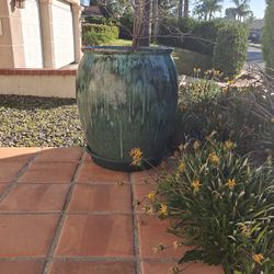 Giant ceramic plant pot