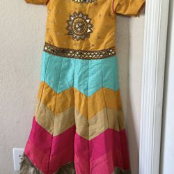 Indian Frocks - Age 5-7 Yr girl Traditional Wear - Single Time Used For Sale