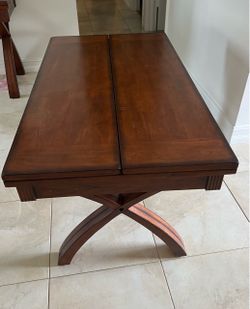 Wood Table with X-Base