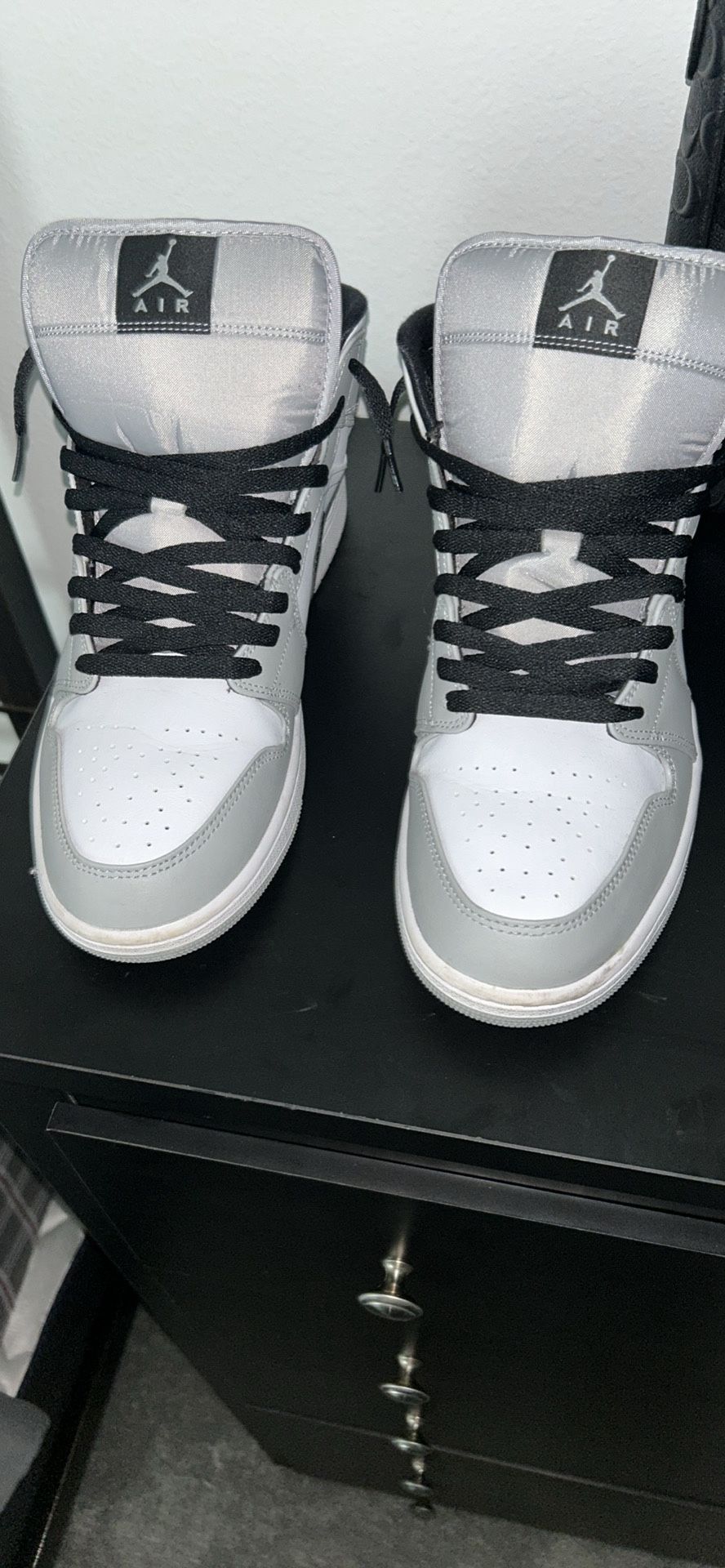 (Size 12) Jordan 1 Mid Light Smoke Grey