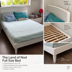 Full Bed with mattress – The Land of Nod Perfect for Kids & Teens