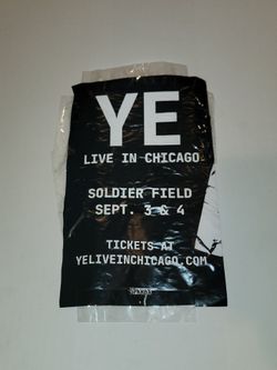Kanye West Ye Chicago Concert Flyer