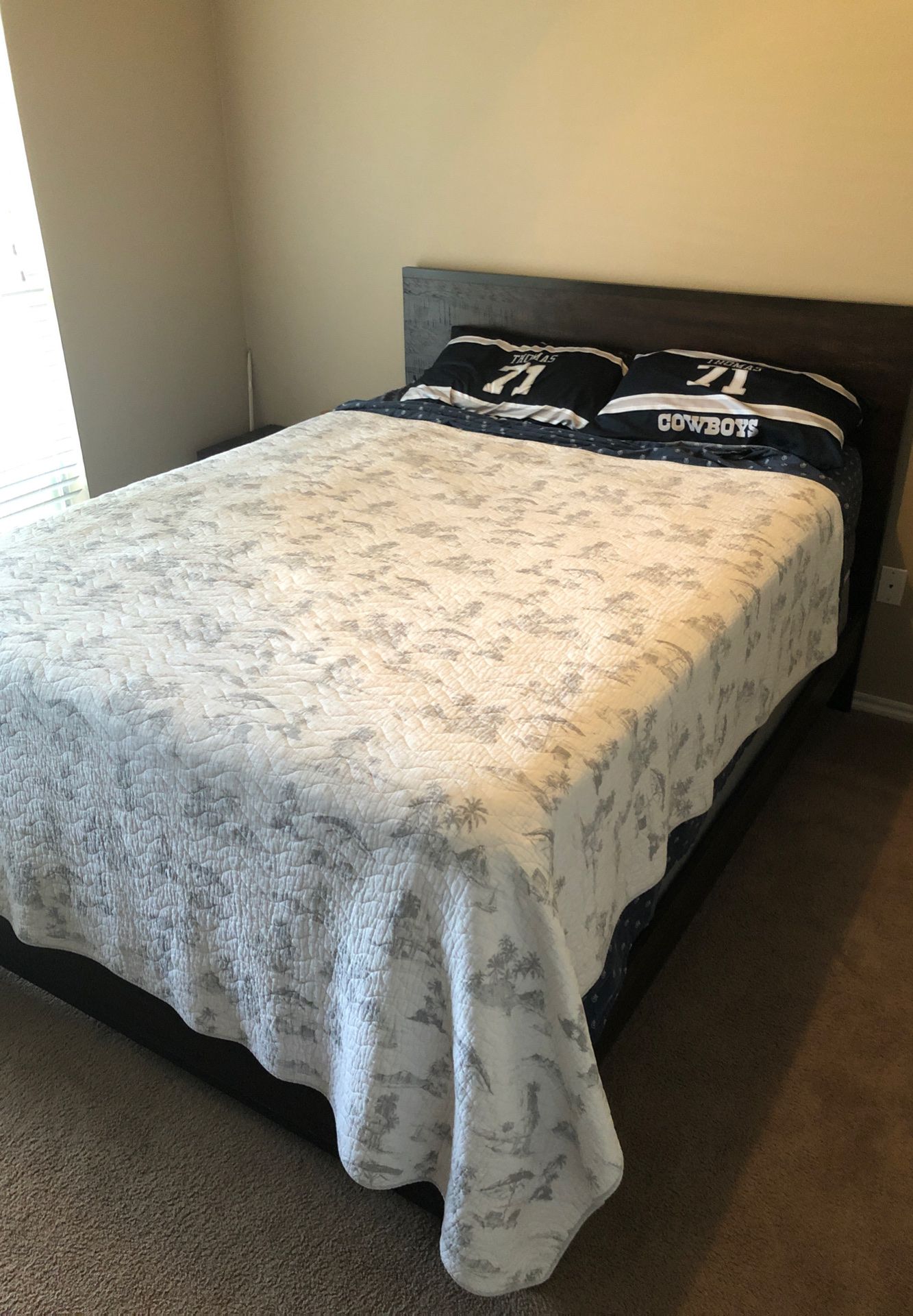 Bed frame box and mattress