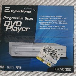 NEW Cyber Home Progressive Scan DVD MP3 Player CH-DVD300 Silver 