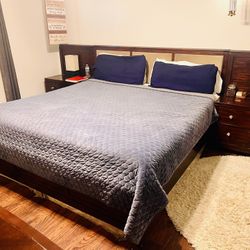 King Size Bed & 2 Night stands 