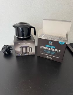 GYN HD Ultrasonic Cleaner + 240 Cleaning Tablets (Like New)
