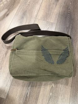 Fossil Canvas Messenger Bag