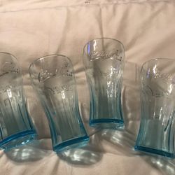 AQUA COCA COLA GLASSES SET 