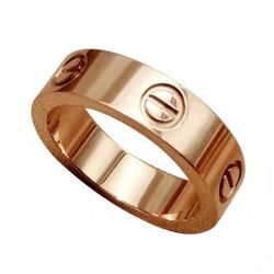 Star's same style men's and women's color-falling ring rose couple niche ring simple index finger high-end versatile wife lover