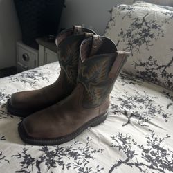 Ariat Sierra Wide Square Toe Steel Toe Work Boot Size 9