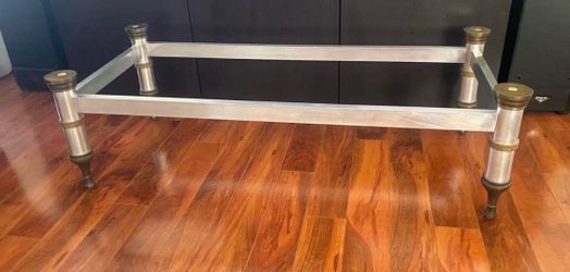 Vintage Chrome & Brass Coffee Table Base