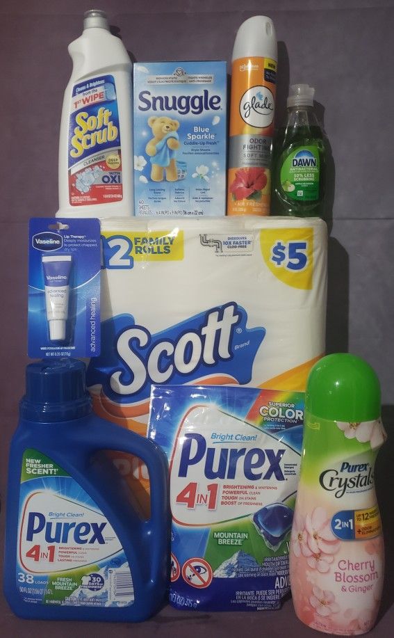 NASHVILLE, GA Lot Of 9 Purex Household Bundle