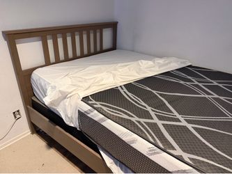 Bed with mattress and base