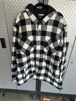 Men's Harley Davidson Willie G Skull Hooded Riding Jacket - Black Plaid 3XL