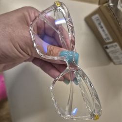 Crystal Cut Fashion Glasses - No Prescription 