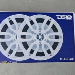 Marine Speakers 8" White Pair