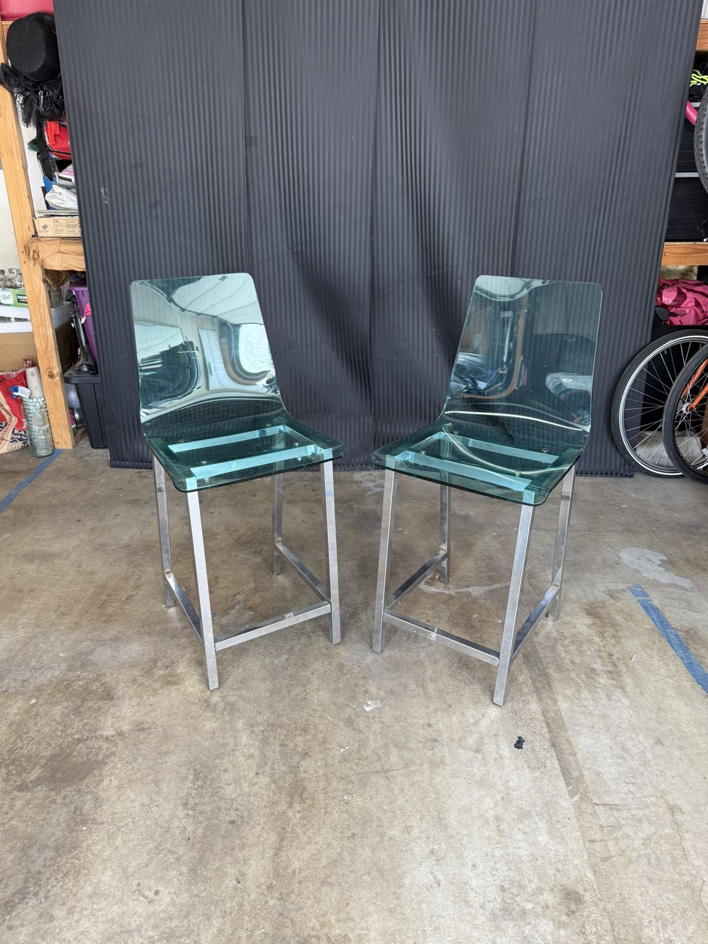 Blue Stool Chairs