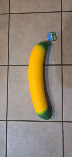 Sunny Days Banana Squeezy Squishy Toy 14.5" NEW