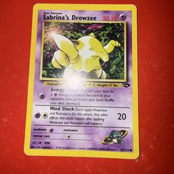 Sabrina's Drowzee 95/132 - Gym Challenge - Pokemon Card
