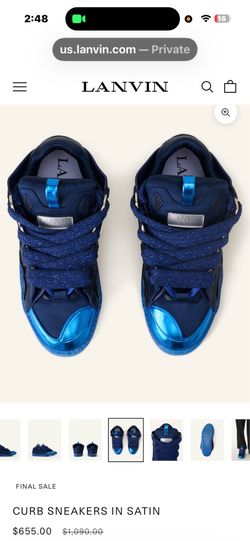 Lanvin slim blue and black