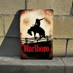 Antiqued Marlboro Sign