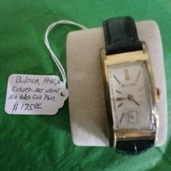 1940's Bulova Curved Art Nevou Watch 