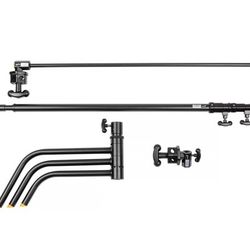 Impact Complete Black Century Stand w/ 40" Extension Arm & 2 Grip Heads