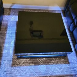 Higt Gloss Coffee Table With Led Lights 