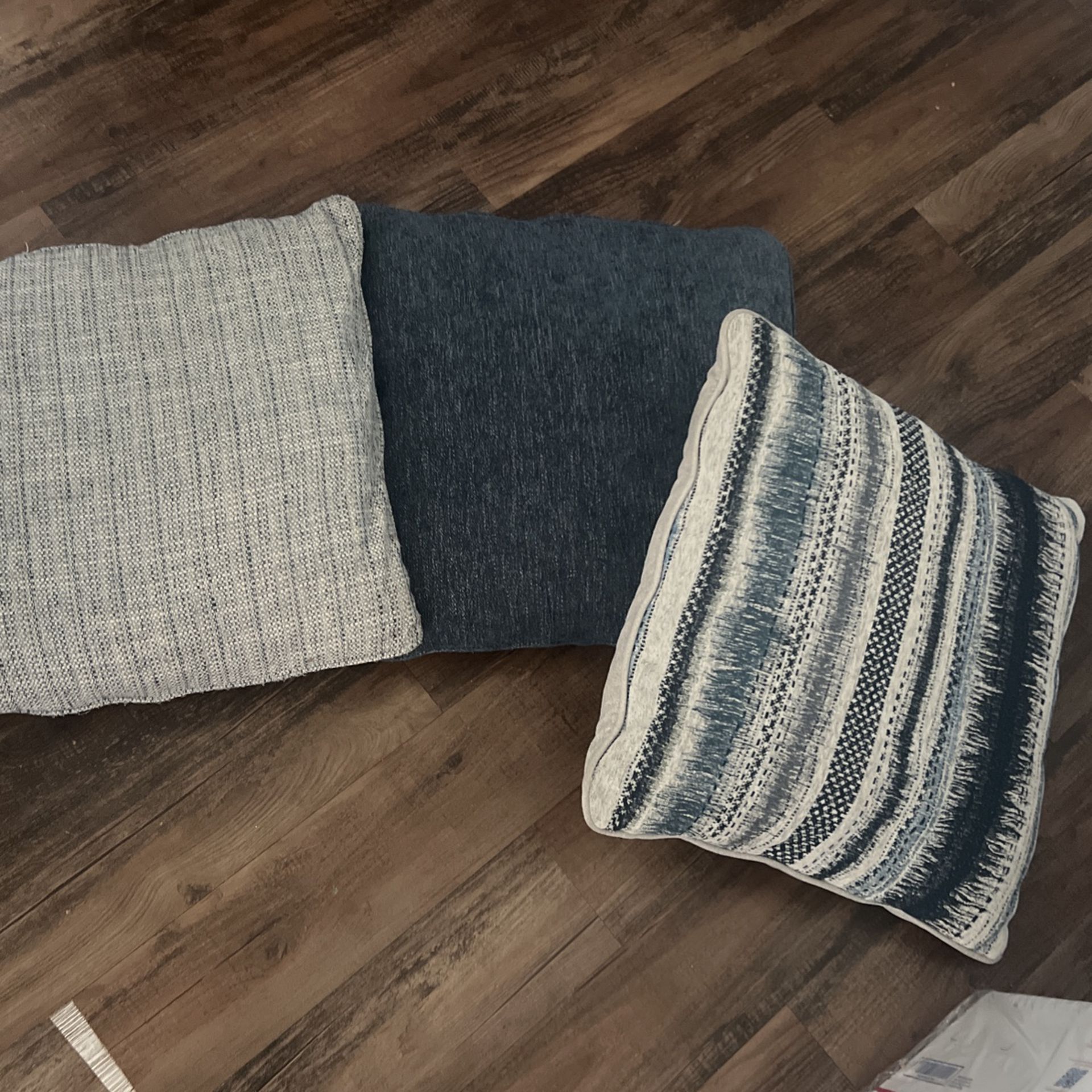 9 Blue And Grey Couch Pillows