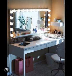 IKEA vanity and chair