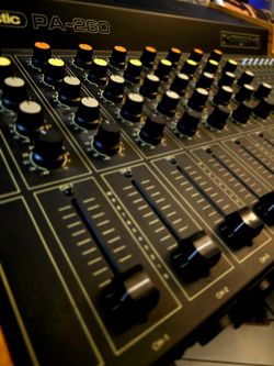 Acoustic PA-260 Dual Powered 8 Channel PA Mixer Board 200w & 60w