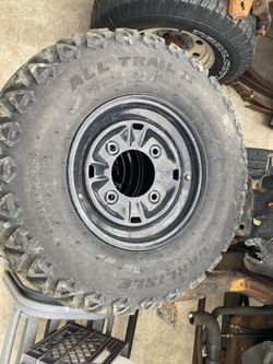 Polaris Brutus hd times and tires tires are warn three hold air and 1 doesn’t but rims are in good shape