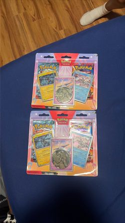 Pokémon TCG 3-Foil Card Blister Pack Lot of 2