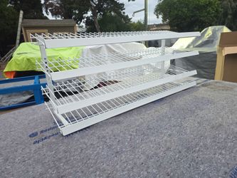 4 TIERS ADJUSTABLE HEIGHT SHELVING RACK