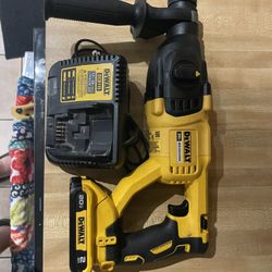 Dewalt 20v SDS with batt and charger used but in great condition $200