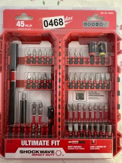 Milwaukee 45 piece impact bit set