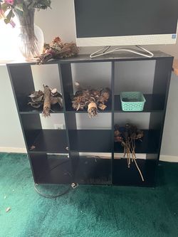 Wood Cube Storage Rack