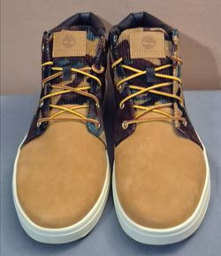 Timberland Men's Davis  Leather/Fabric Chukka Wheat Nubuck - Mn(Sz 10.5