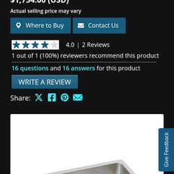 Lusterstone Classic 70 30 Stainless Sink 