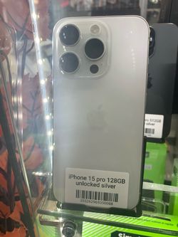Brand new iPhone 15 Pro 128GB (unlocked) Silver