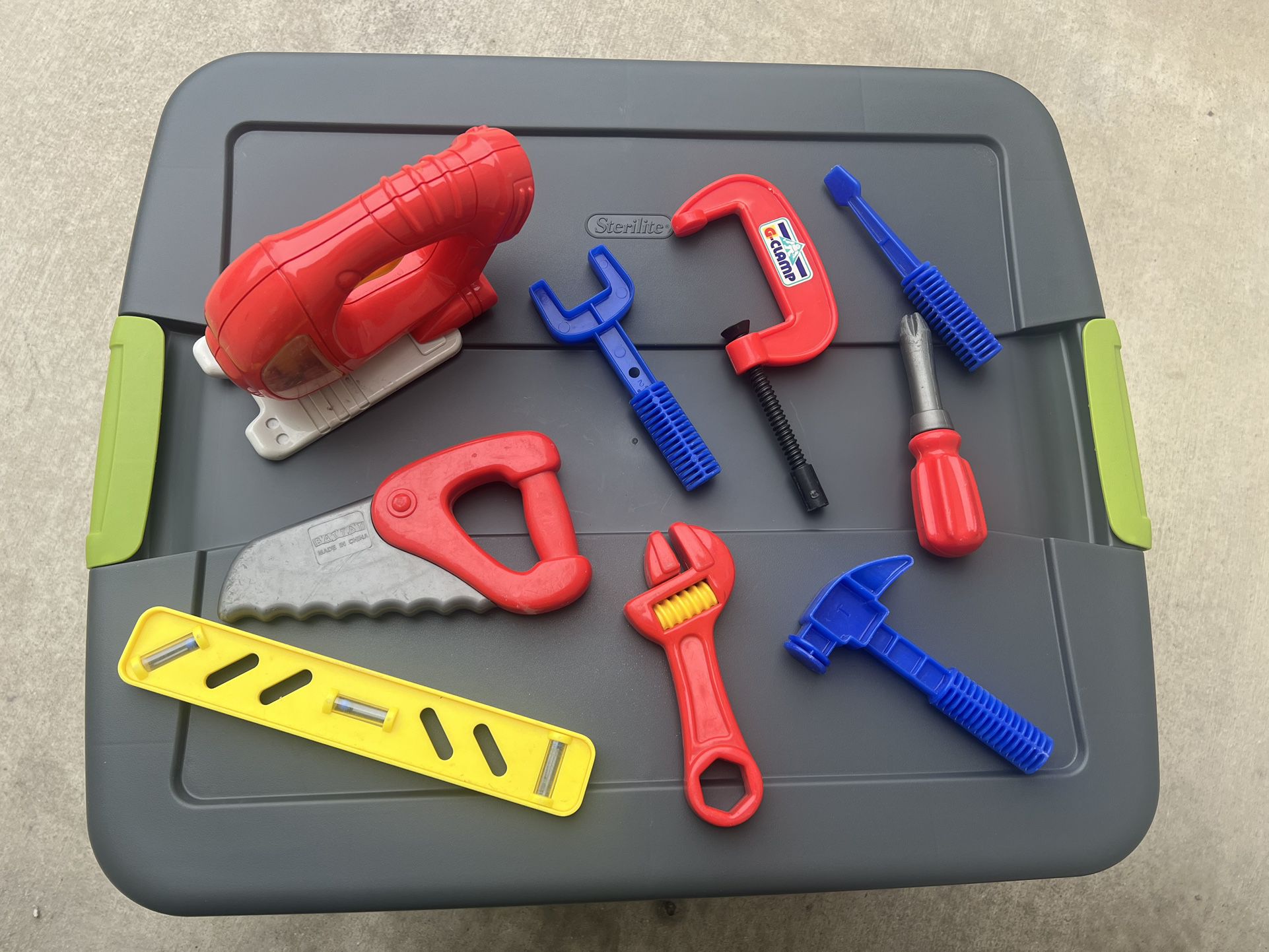 Baby Tool Set. Plastic Toys For Children. 