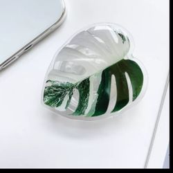 Monstera Albo Variegated Phone Grip Accessories Plant