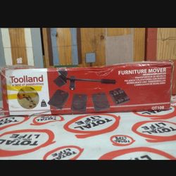 Toolland Lifter Mover Tool Set 4 Piece Furniture Slide Kit For Furniture Red