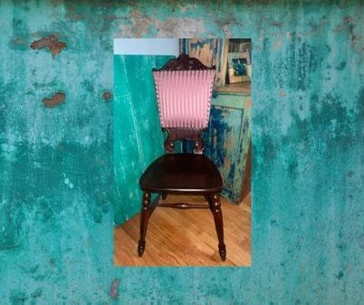 Antique Oak Carved Wood Chair