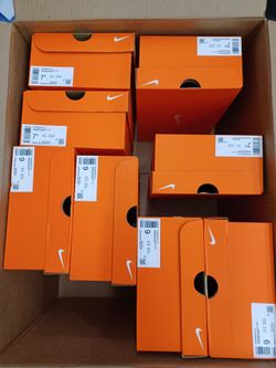 EMPTY  NIKE BOXES  SIZE 5 TO 10 ..  also have black added addidas boxes too