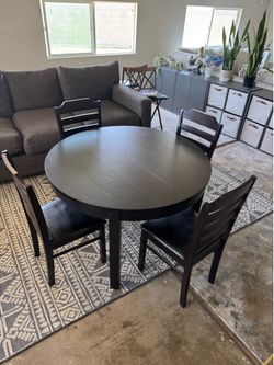 IKEA dining room table and chairs set