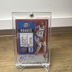 Obi Toppin Panini Optic Auto /149 Card Pacers NBA 