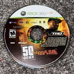 Microsoft Xbox 360 50 Cent Blood On The Sand Video Game Disc Only Rare Used THQ.