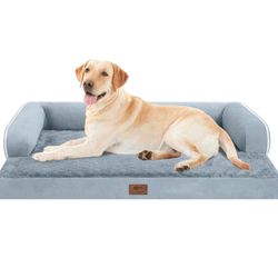 Large Dog Bed Washable - Beds Bolster Pet - XXL, Memory Foam 