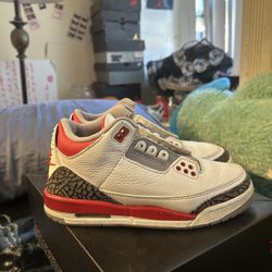 Fire Red Jordan 3s 